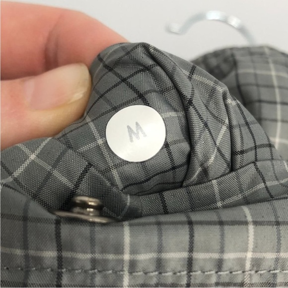 Lululemon Men’s grey plaid freestyle windbreaker Medium - Picture 5 of 14